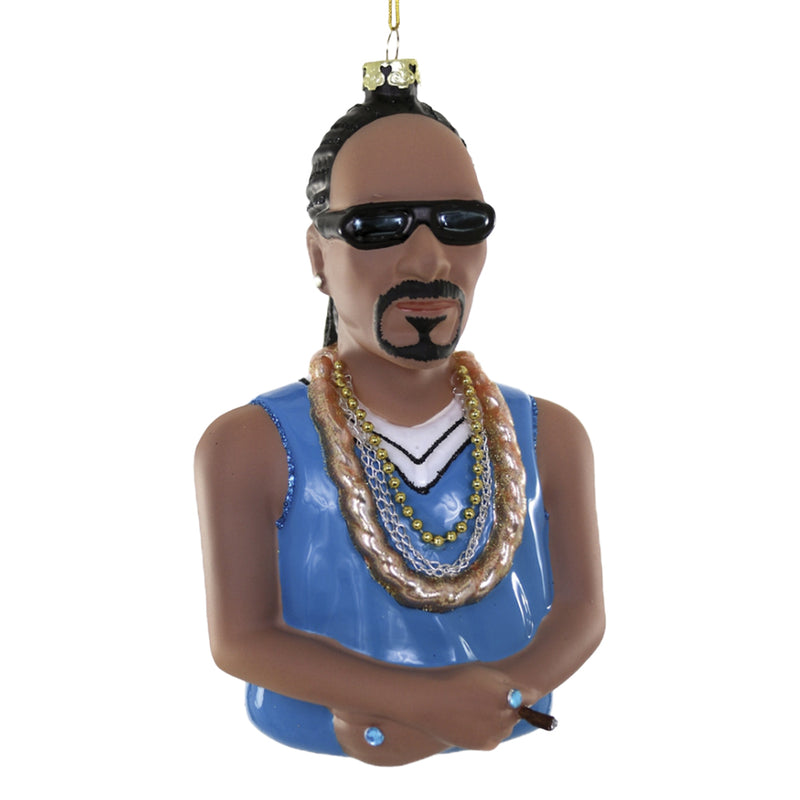 Snoop Dogg Glass Christmas Tree Decoration