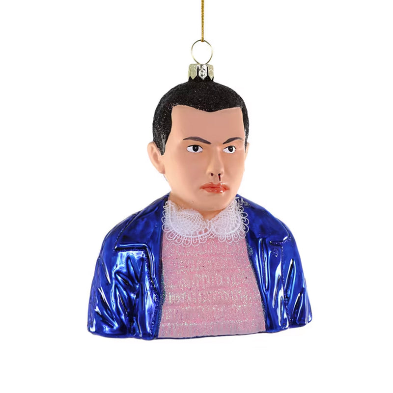 Stranger Things Eleven Glass Christmas Tree Decoration – 13cm TV Show Ornament