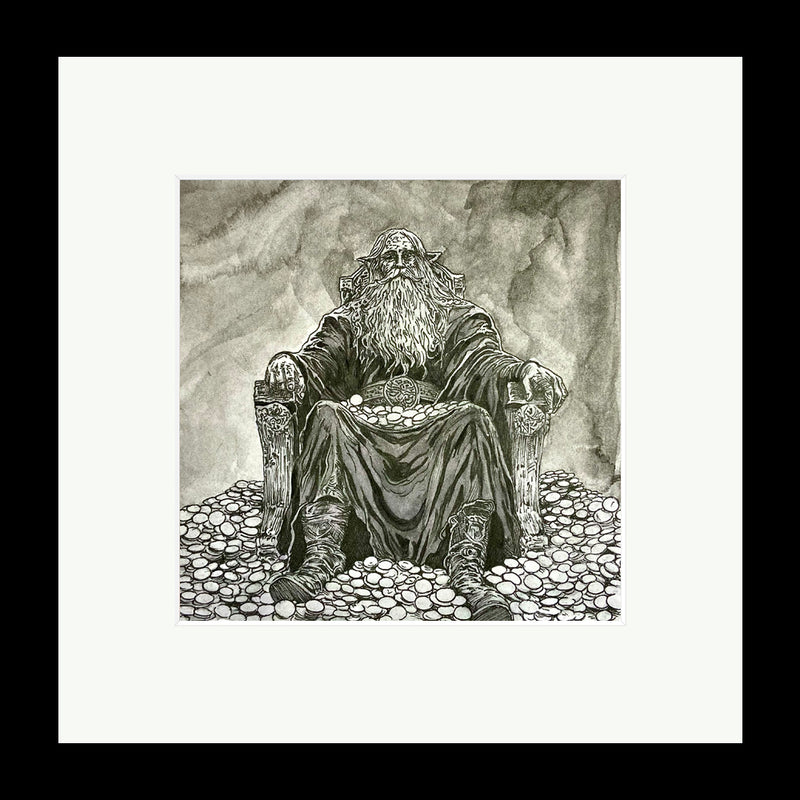ORIGINAL ONE OFF - SIGNED Painting "The Dokkalfar's Greed" By Russell Ince