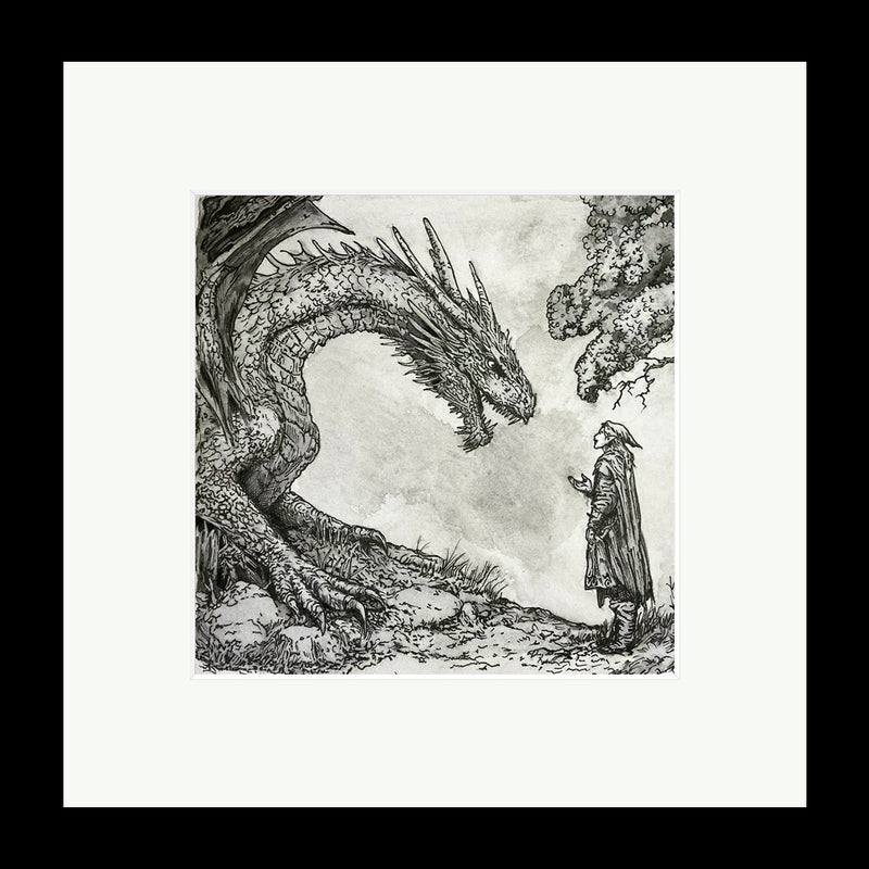 ORIGINAL ONE OFF - SIGNED Painting "The Dragon's Gift" By Russell Ince
