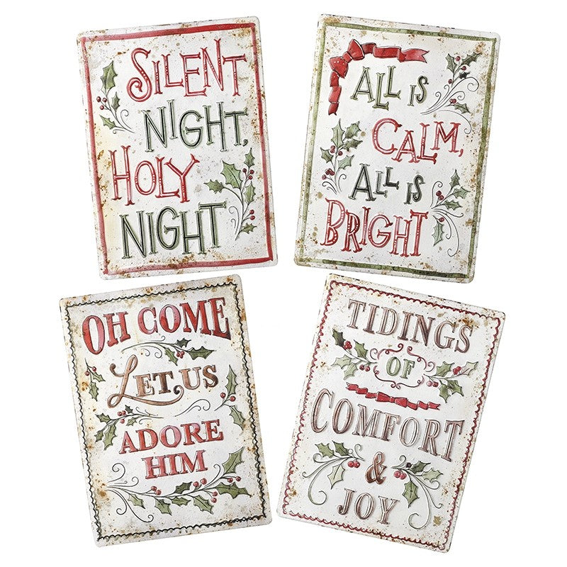 Vintage-Style Christmas Wall Plaques – 4 Designs Available