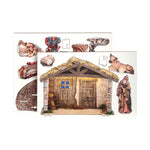 Wooden Pop Out Nativity Scene