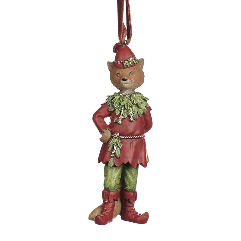 Woodland Elven Fox or Deer Christmas Tree Decoration (Choice of 2)