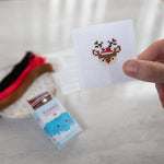 Kawaii Christmas Deer Cross Stitch Kit In A Matchbox