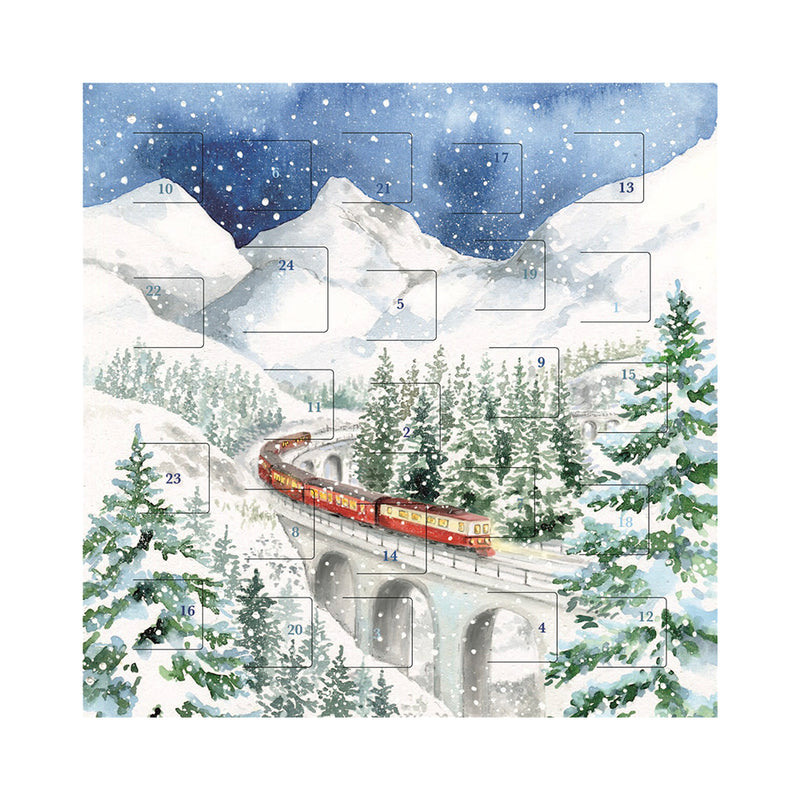 Alpine Express Advent Calendar Card