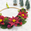 Christmas Felt Poinsettia Wreath Kit