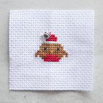 Kawaii Christmas Robin Cross Stitch Kit In A Matchbox