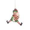 Glass Elf with Candy Sweets Tree Ornament- Choice of 2