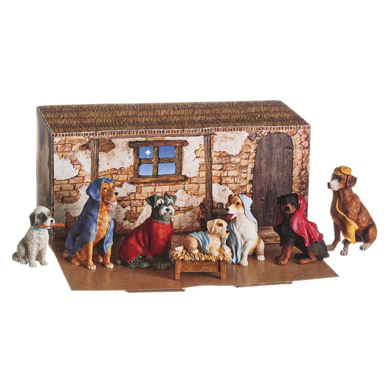 7 Piece Doggy Nativity Set - The Christmas Imaginarium