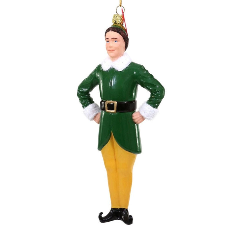 Buddy the Elf Glass Christmas Tree Decoration - The Christmas Imaginarium