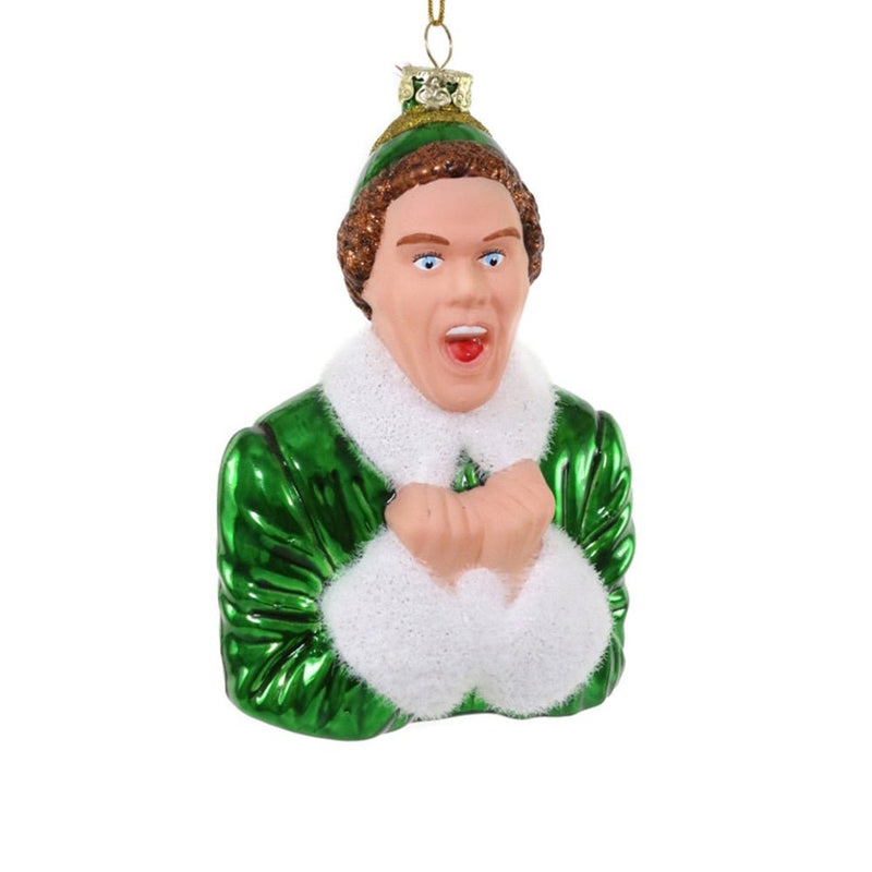 Buddy The Elf "Santa, I Know Him" Glass Christmas Tree Decoration - The Christmas Imaginarium