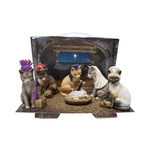 Cat Christmas Nativity Scene - The Christmas Imaginarium
