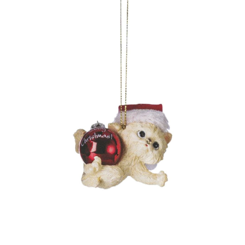 Cat With Glass Meowy Christmas Baubles (Choice of 6) - The Christmas Imaginarium
