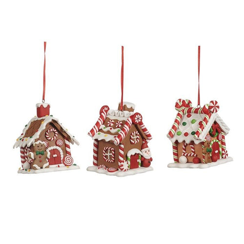 Choice of 3 Gingerbread Houses 9.5cm - The Christmas Imaginarium