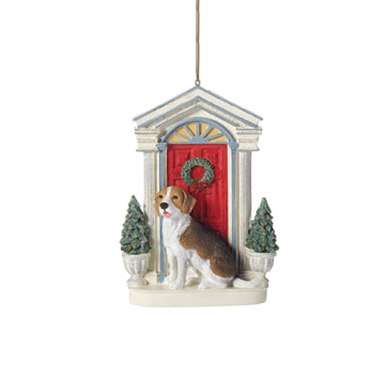 Dogs In Front Of Doorways Christmas Ornament (Choice of 4) - The Christmas Imaginarium