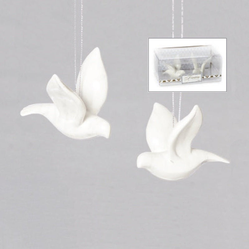 Doves of Friendship Boxed Pair of Christmas Tree Decorations - The Christmas Imaginarium