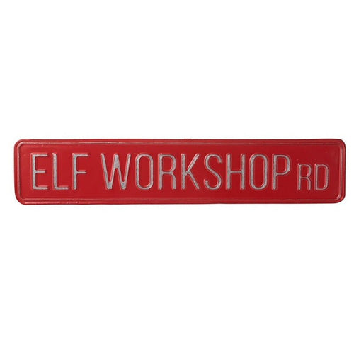 Elf Workshop Road Sign - 50.5cm - The Christmas Imaginarium