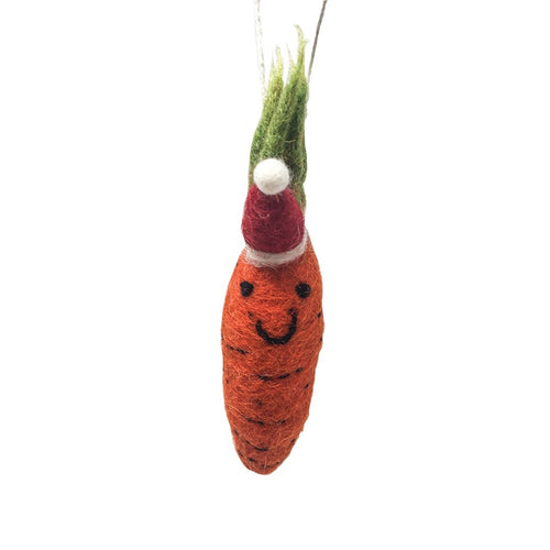 Felt Carrot Christmas Tree Decoration - The Christmas Imaginarium