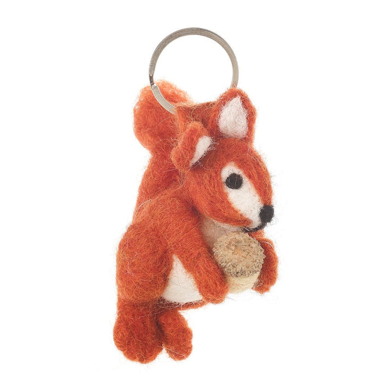 Felt Red Squirrel Keyring - The Christmas Imaginarium