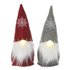 Felt Snowflake Tomte with Light Up Nose - Red or Grey - The Christmas Imaginarium