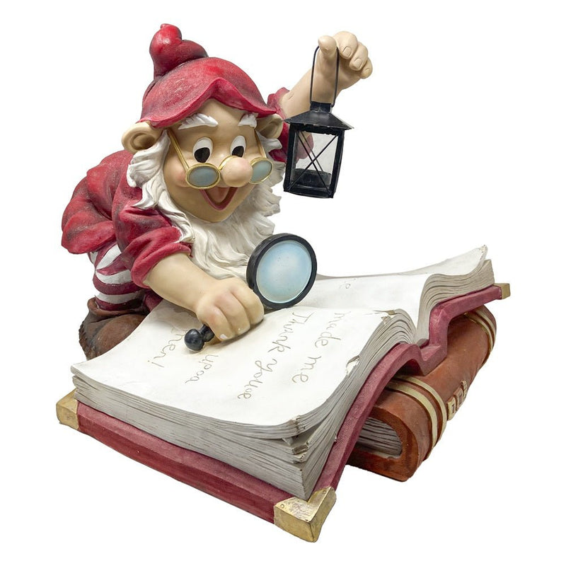 Giant Sized Old Elf Studying Book - The Christmas Imaginarium