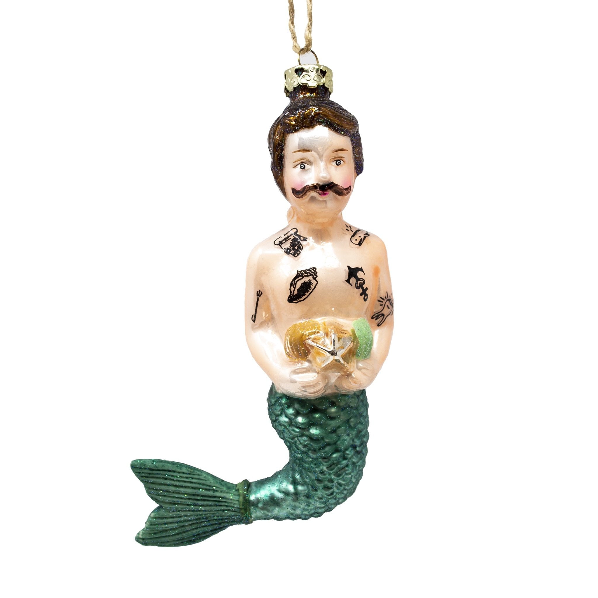 Merman Tree Display Glass Merman Christmas Tree Decoration Ornament – The Christmas Imaginarium