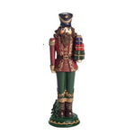 Handsome Red or Blue Resin Nutcrackers with Tree or Presents - Choice of 2 - The Christmas Imaginarium