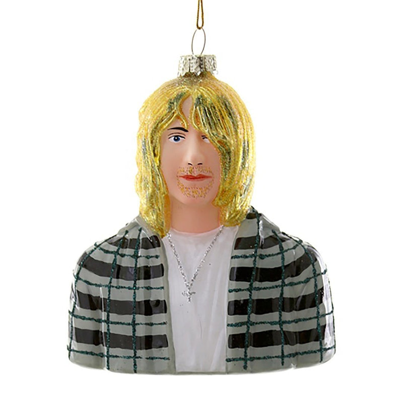 Kurt Cobain Glass Christmas Tree Decoration - The Christmas Imaginarium
