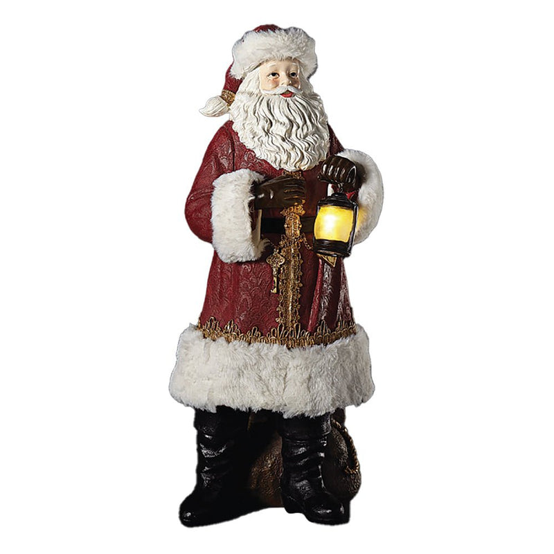 Large Santa with Light Up Lantern & Present Sack - 44cm - The Christmas Imaginarium