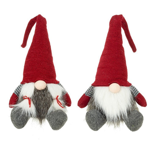 Large Tomte in Grey Striped Jumper & Red Hat - Choice of 2 - The Christmas Imaginarium