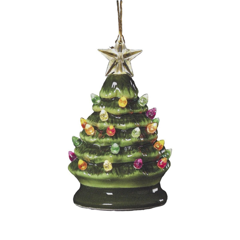 Light Up Ceramic Christmas Tree Decoration - The Christmas Imaginarium