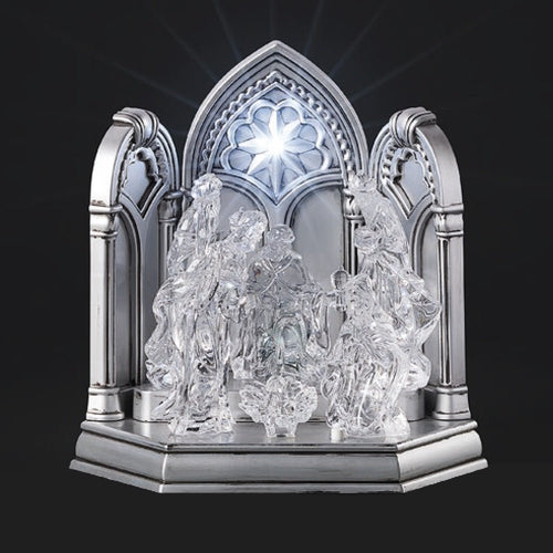 Light Up / Musical Ice Nativity Scene Arch - The Christmas Imaginarium