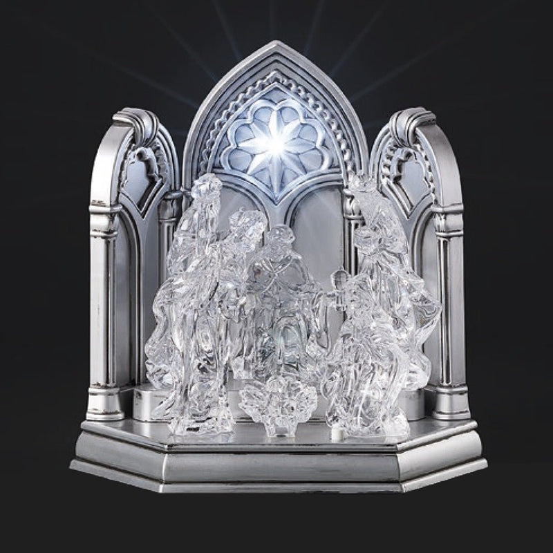 Light Up / Musical Ice Nativity Scene Arch - The Christmas Imaginarium