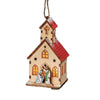 Light Up Wooden Church Christmas Tree Decorations - Choice of 2 - The Christmas Imaginarium