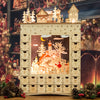 Magical Elven Made Light Up Wooden Advent Calendar (52cm) - The Christmas Imaginarium