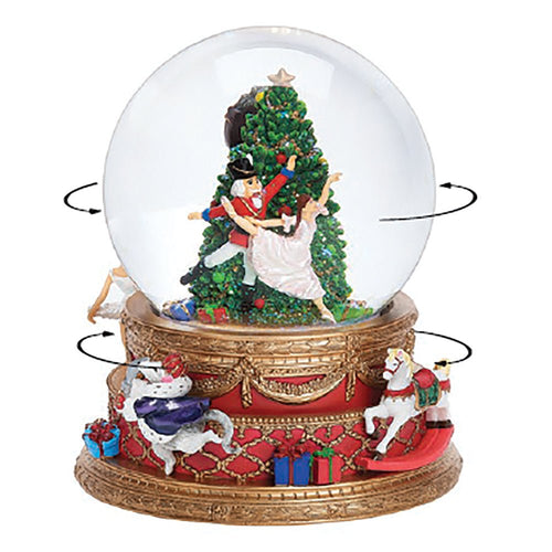 Magical Rotating Nutcracker Snow Globe - The Christmas Imaginarium