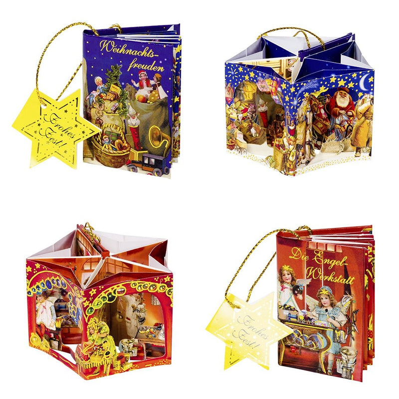 Mini Pop-Up Storybook Christmas Tree Decoration (Choice of 4 Designs) - The Christmas Imaginarium