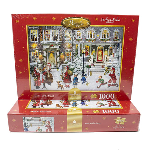 Music In The Street Christmas Jigsaw Puzzle - The Christmas Imaginarium