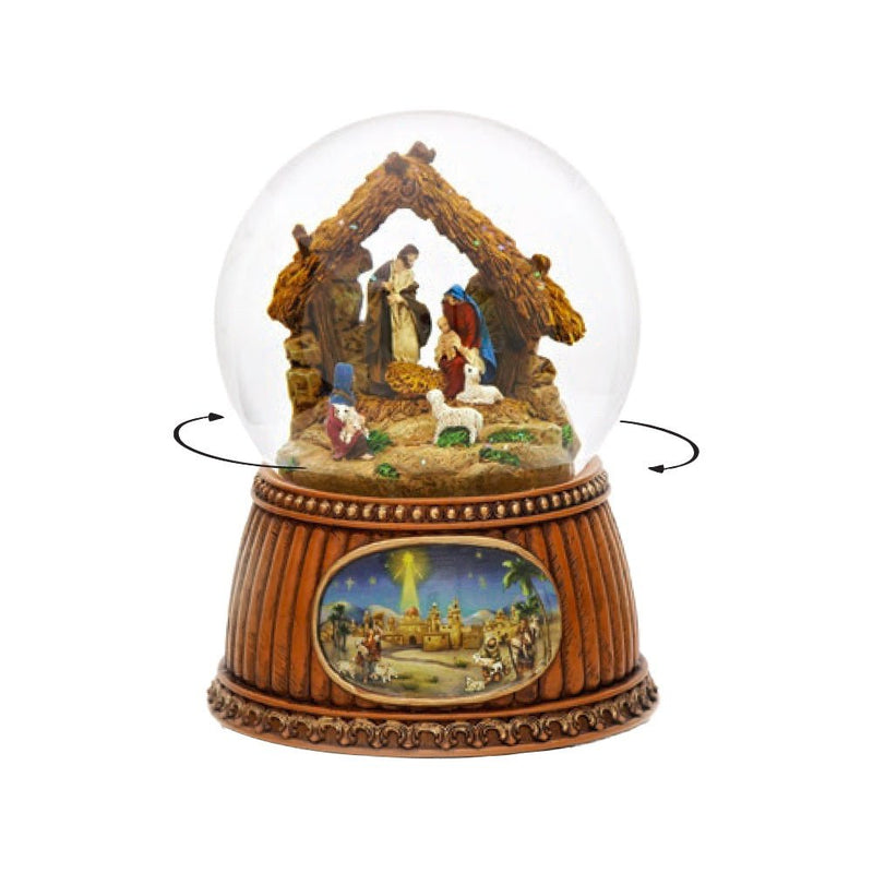 Nativity Scene Christmas Snow Globe - The Christmas Imaginarium