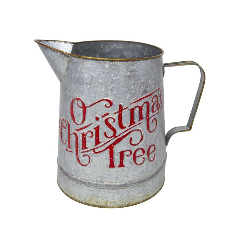O Christmas Tree Tin Pitcher / Jug - The Christmas Imaginarium