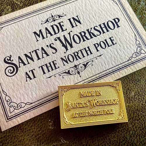 Official "Made In Santa's Workshop" Metal Plaque - The Christmas Imaginarium
