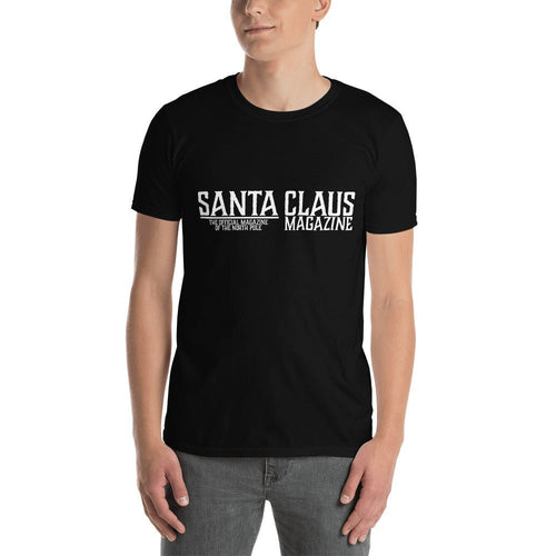 Official Santa Claus Magazine T-Shirt (White Logo) - The Christmas Imaginarium