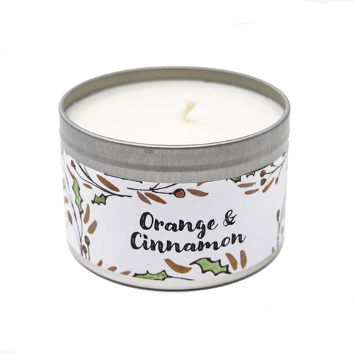 Orange & Cinnamon Soy Christmas Candle (Handmade) - The Christmas Imaginarium