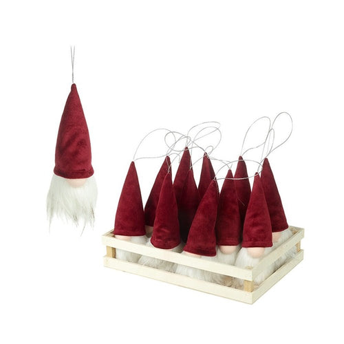Plush Hanging Tomte Christmas Tree Decoration - The Christmas Imaginarium
