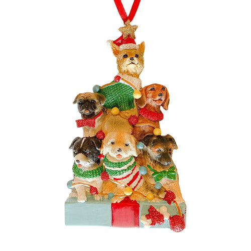 Puppies / Dog Christmas Tree Ornament - The Christmas Imaginarium