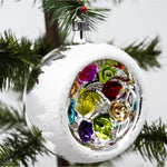 Rainbow Handblown Glass Baubles (Set of 6) - 8cm - The Christmas Imaginarium