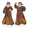 Red & Gold Santa With lantern & Bell (Choice of 2) - The Christmas Imaginarium