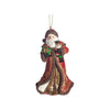 Red Robed Santa Tree Decorations with Book Or Nutcracker - Choice of 2 - The Christmas Imaginarium