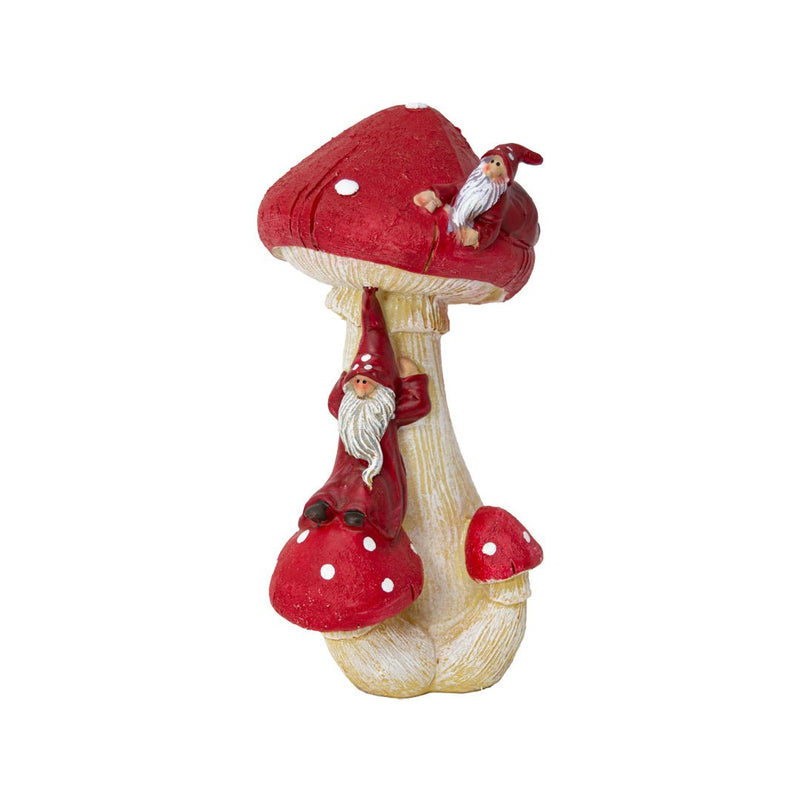 Resin Elves on Magical Toadstools 16cm (Choice of 2) - The Christmas Imaginarium