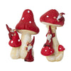 Resin Elves on Magical Toadstools 16cm (Choice of 2) - The Christmas Imaginarium